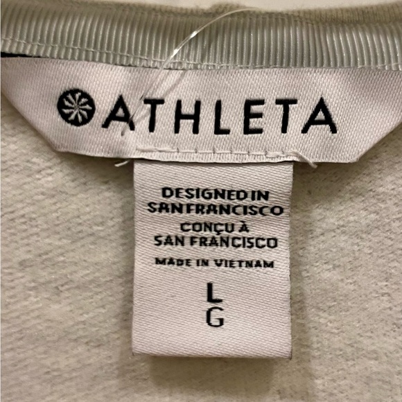 Athleta Purana Wrap Sweatshirt with Hoodie Size L Gray - Picture 7 of 10
